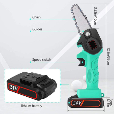 کارخانه اره زنجیری قابل شارژ دستی قابل شارژ با باتری OEM 500W