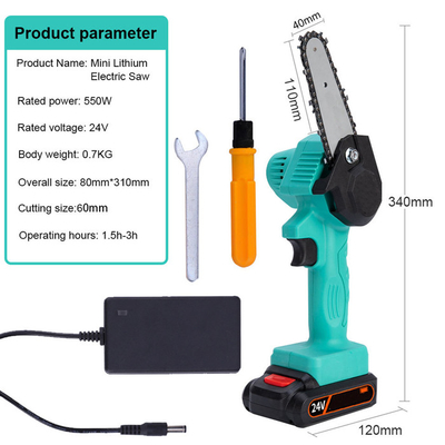 کارخانه اره زنجیری قابل شارژ دستی قابل شارژ با باتری OEM 500W